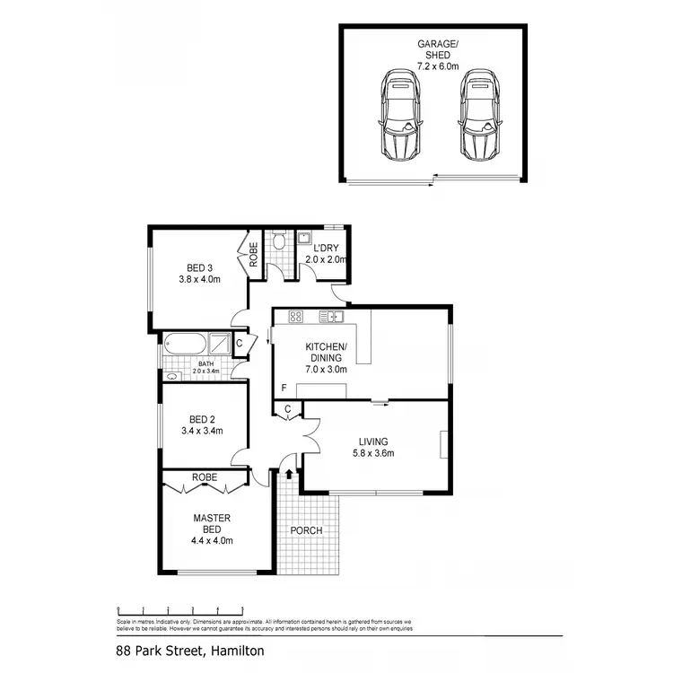 Floorplan of Homely house listing, 88 Park Street, Hamilton VIC 3300