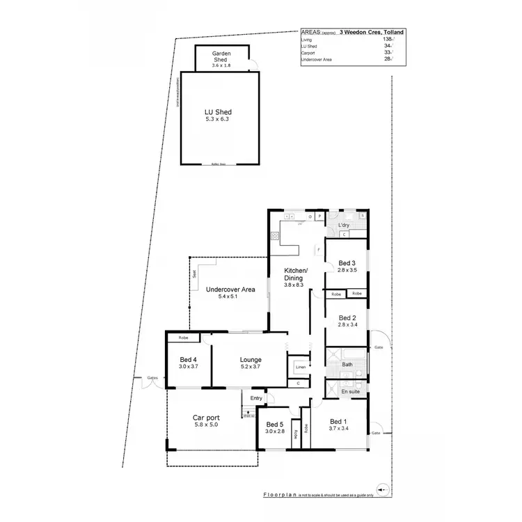 Floorplan of Homely house listing, 3 Weedon Crescent, Tolland NSW 2650