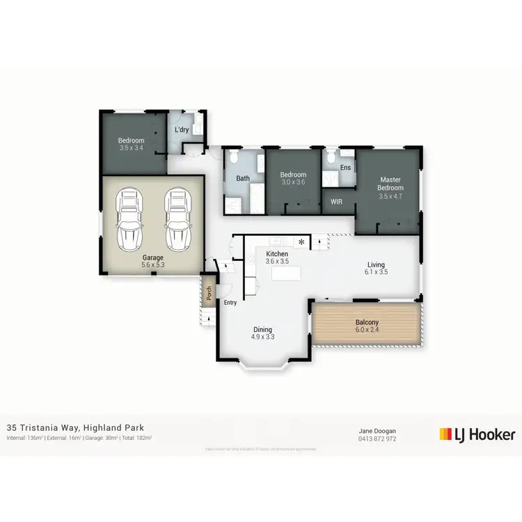Floorplan of Homely house listing, 35 Tristania Way, Highland Park QLD 4211