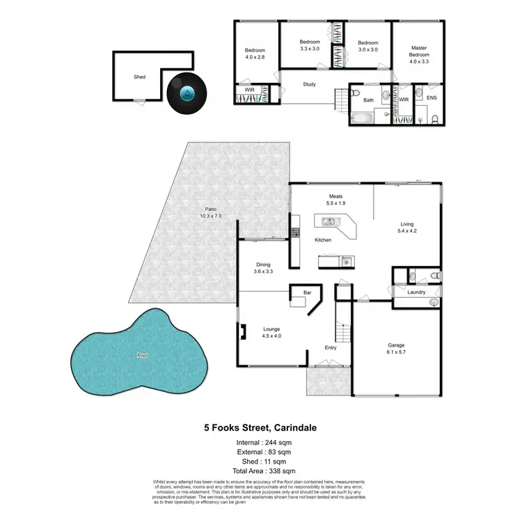 Floorplan of Homely house listing, 5 Fooks Street, Carindale QLD 4152