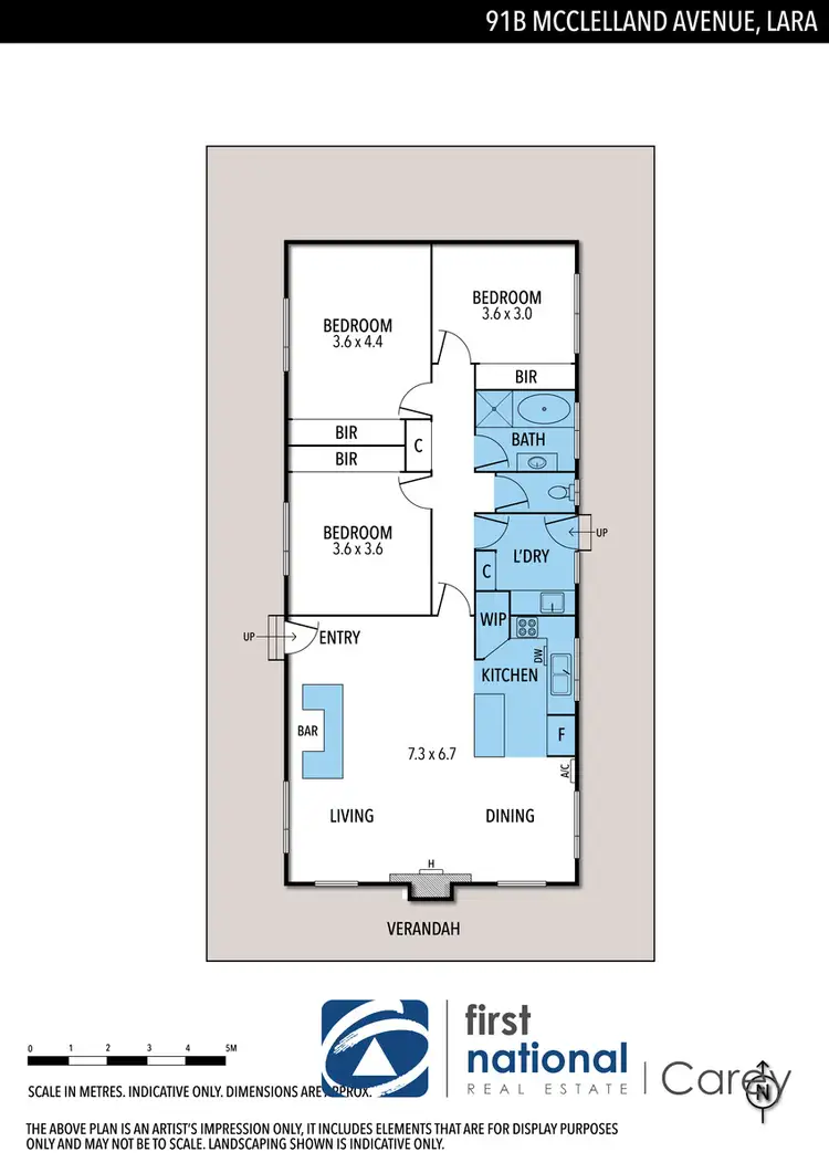 Floorplan of Homely house listing, 91B McClelland Avenue, Lara VIC 3212