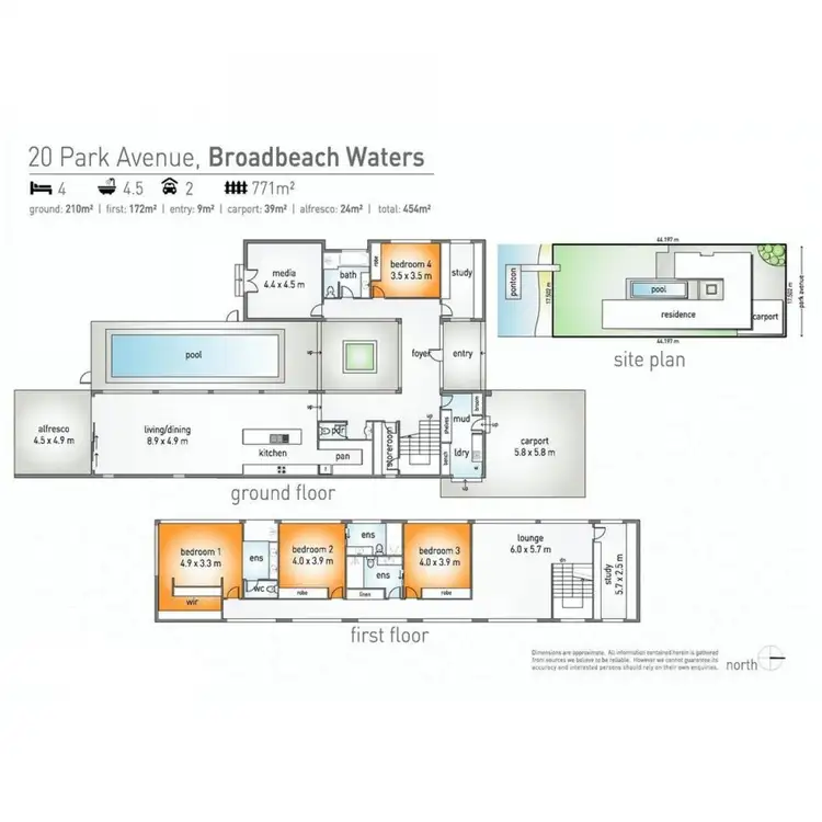 Floorplan of Homely house listing, 20 Park Avenue, Broadbeach Waters QLD 4218
