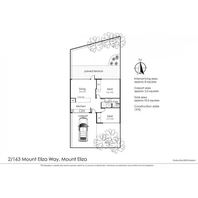 Floorplan of Homely unit listing, 2/163 Mount Eliza Way, Mount Eliza VIC 3930