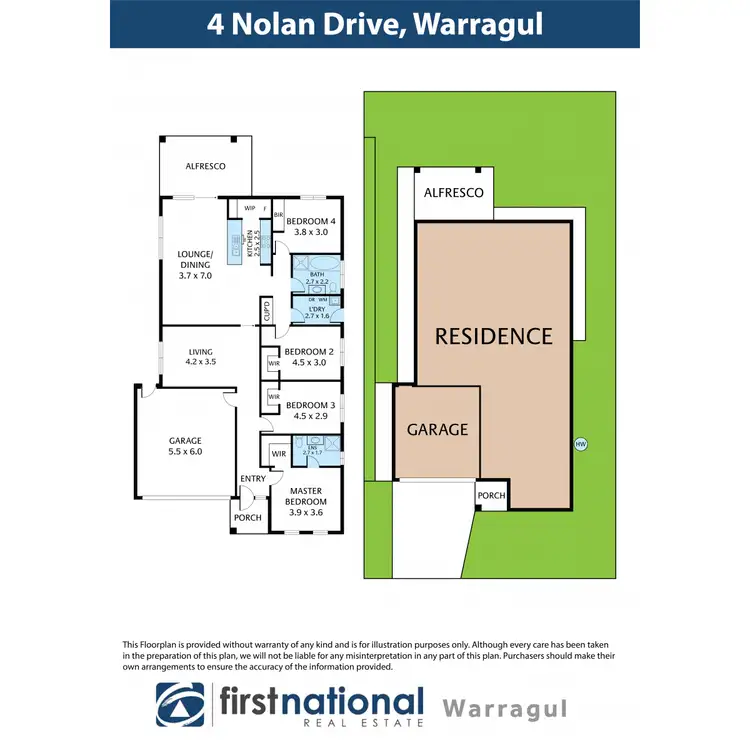 Floorplan of Homely house listing, 4 Nolan Drive, Warragul VIC 3820