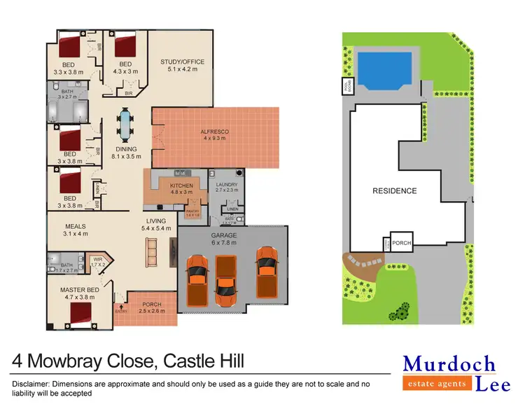 Floorplan of Homely house listing, 4 Mowbray Close, Castle Hill NSW 2154