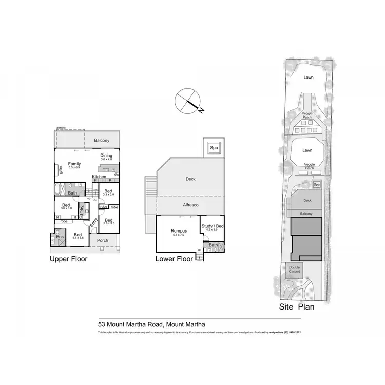Floorplan of Homely house listing, 53 Mount Martha Road, Mount Martha VIC 3934