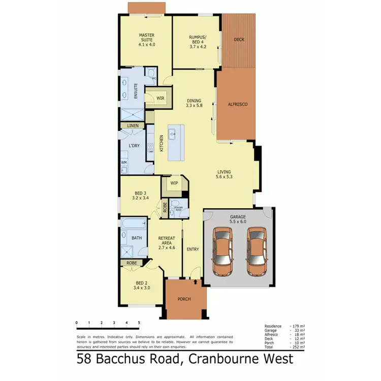 Floorplan of Homely house listing, 58 Bacchus Road, Cranbourne West VIC 3977