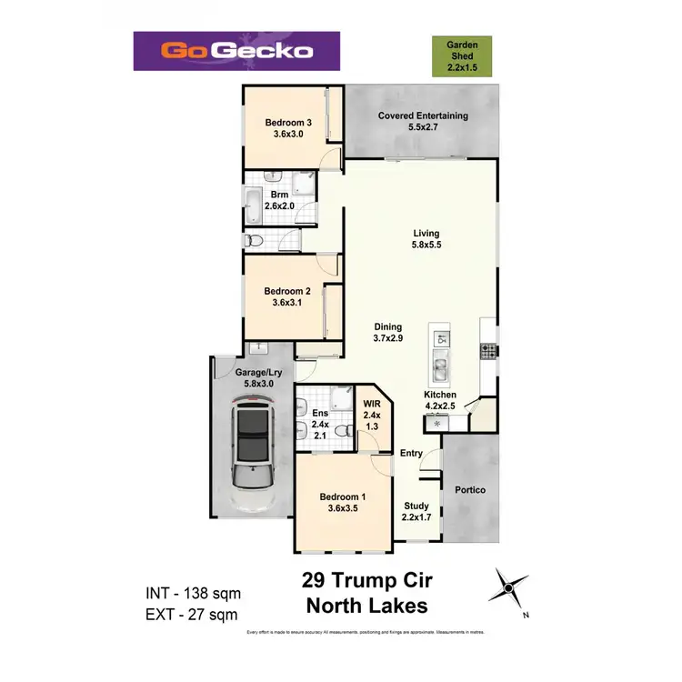 Floorplan of Homely house listing, 29 Trump Circuit, North Lakes QLD 4509