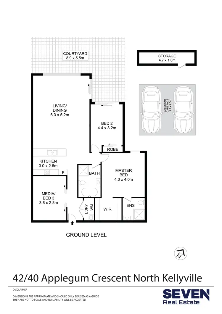 Floorplan of Homely apartment listing, 42/40 Applegum Crescent, North Kellyville NSW 2155