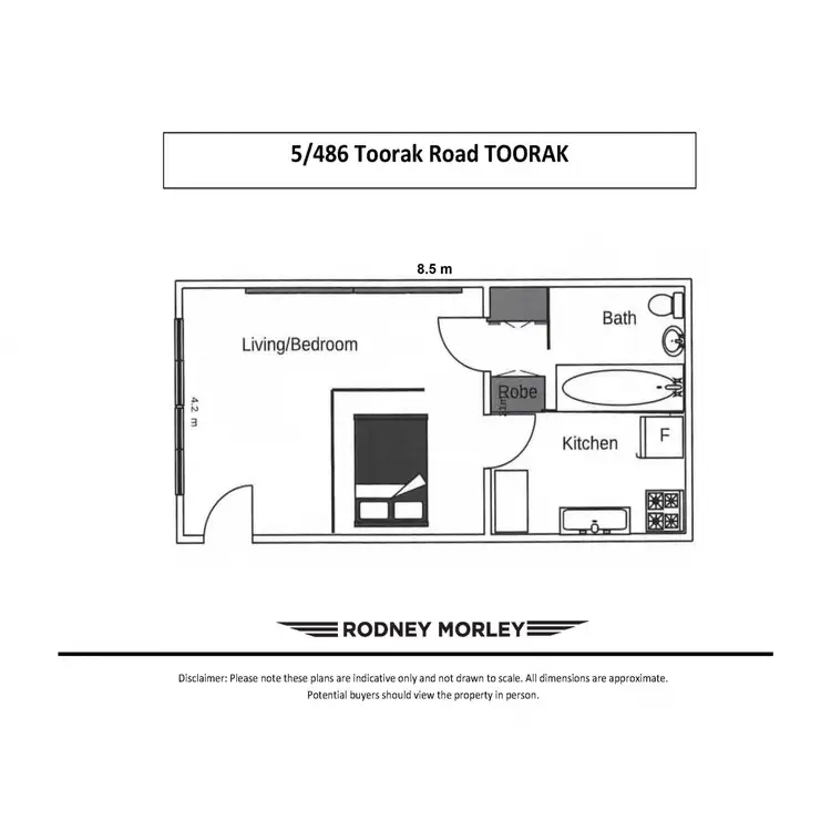 Floorplan of Homely apartment listing, 5/486 Toorak Road, Toorak VIC 3142