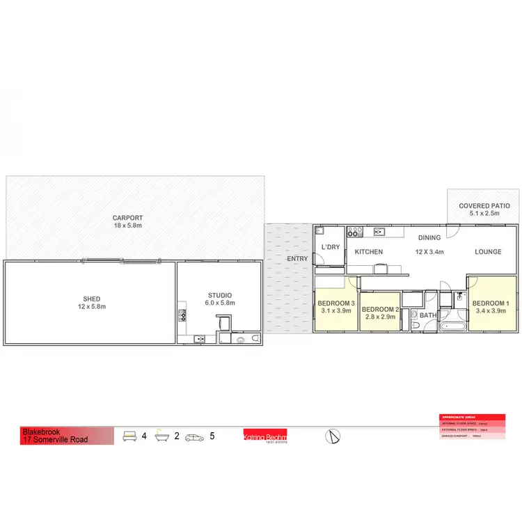 Floorplan of Homely rural property listing, 17 Somerville Road, Blakebrook NSW 2480