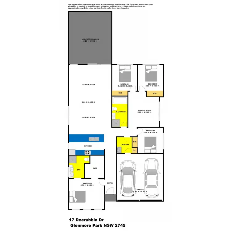 Floorplan of Homely house listing, 17 Deerubbin Drive, Glenmore Park NSW 2745