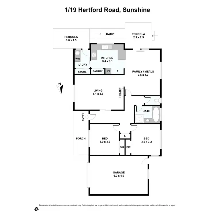 Floorplan of Homely house listing, 1/19 Hertford Road, Sunshine VIC 3020