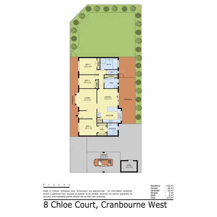 Floorplan of Homely house listing, 8 Chloe Court, Cranbourne West VIC 3977