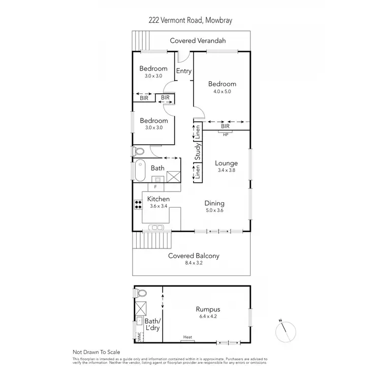 Floorplan of Homely house listing, 222 Vermont Road, Mowbray TAS 7248