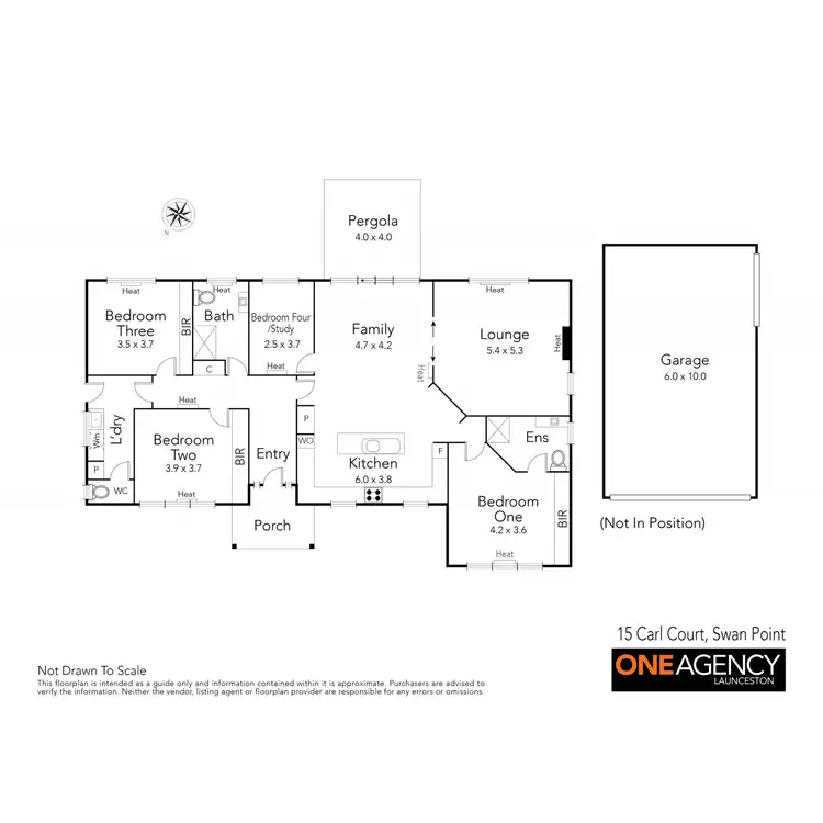 Floorplan of Homely house listing, 15 Carl Court, Swan Point TAS 7275