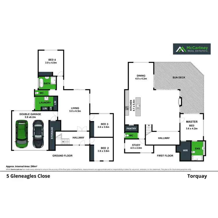 Floorplan of Homely house listing, 5 Gleneagles Close, Torquay VIC 3228