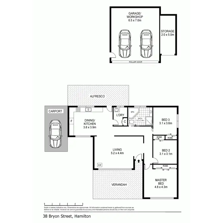 Floorplan of Homely house listing, 38 Byron Street, Hamilton VIC 3300