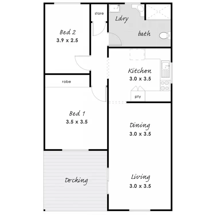 Floorplan of Homely house listing, 65A Eltham Avenue, Port Lincoln SA 5606