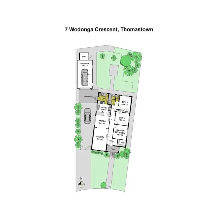 Floorplan of Homely house listing, 7 Wodonga Crescent, Thomastown VIC 3074