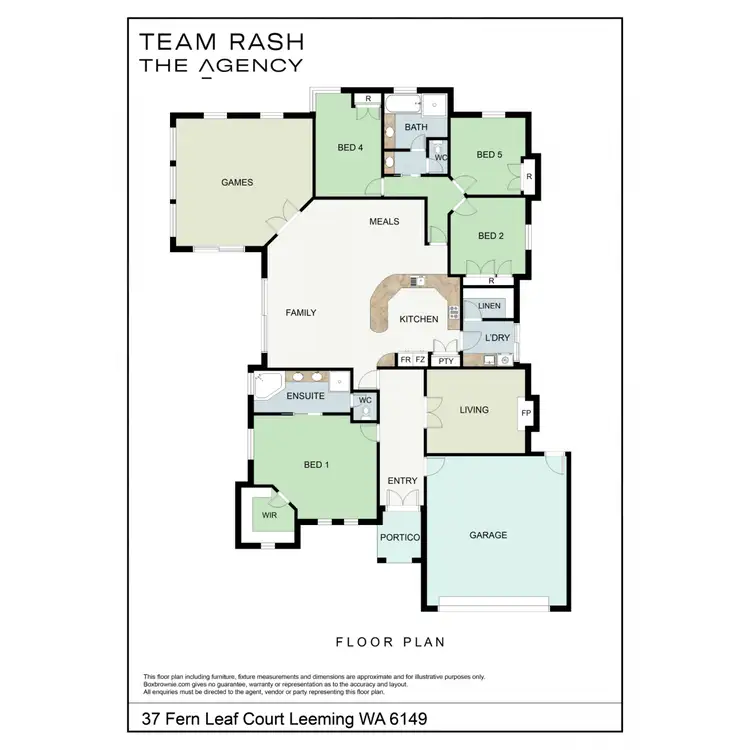 Floorplan of Homely house listing, 37 Fern Leaf Court, Leeming WA 6149