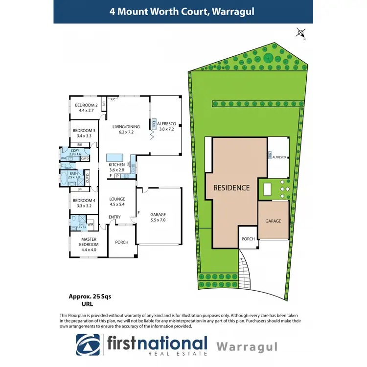 Floorplan of Homely house listing, 4 Mount Worth Court, Warragul VIC 3820