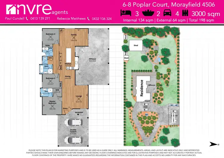 Floorplan of Homely house listing, 6-8 Poplar Court, Morayfield QLD 4506