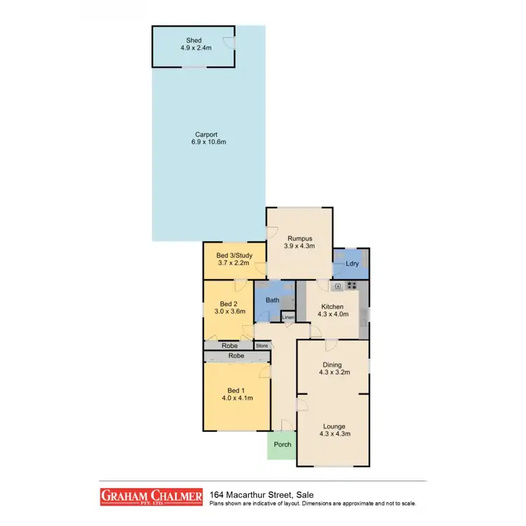 Floorplan of Homely house listing, 164 Macarthur Street, Sale VIC 3850
