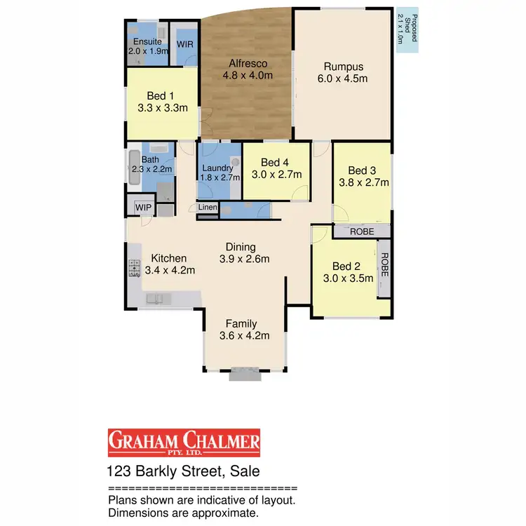 Floorplan of Homely house listing, 123 Barkly Street, Sale VIC 3850