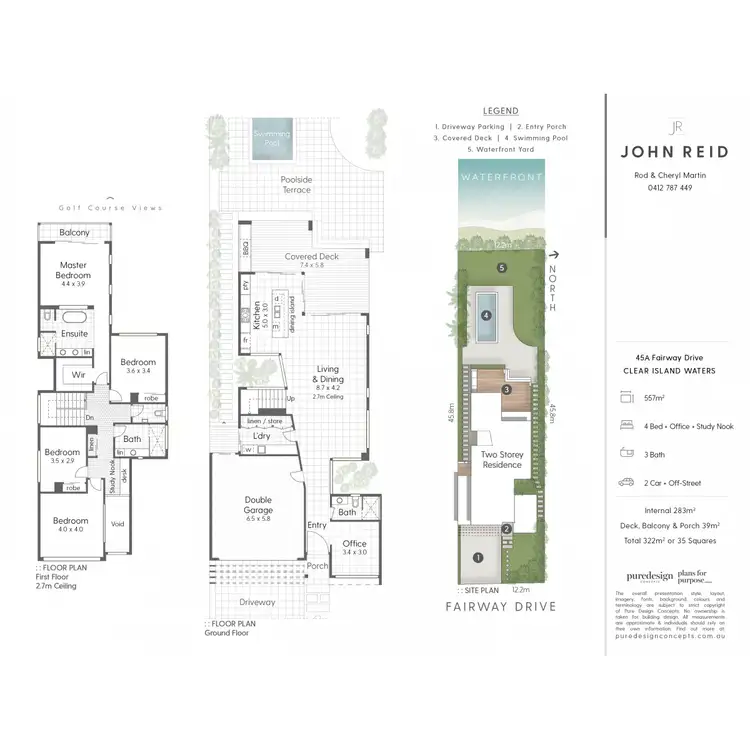 Floorplan of Homely house listing, 1 & 2/45 Fairway Drive, Clear Island Waters QLD 4226