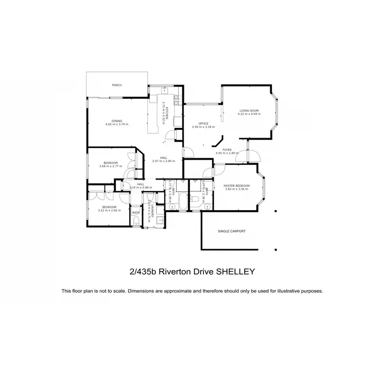 Floorplan of Homely house listing, 2/435B Riverton Dve East, Shelley WA 6148