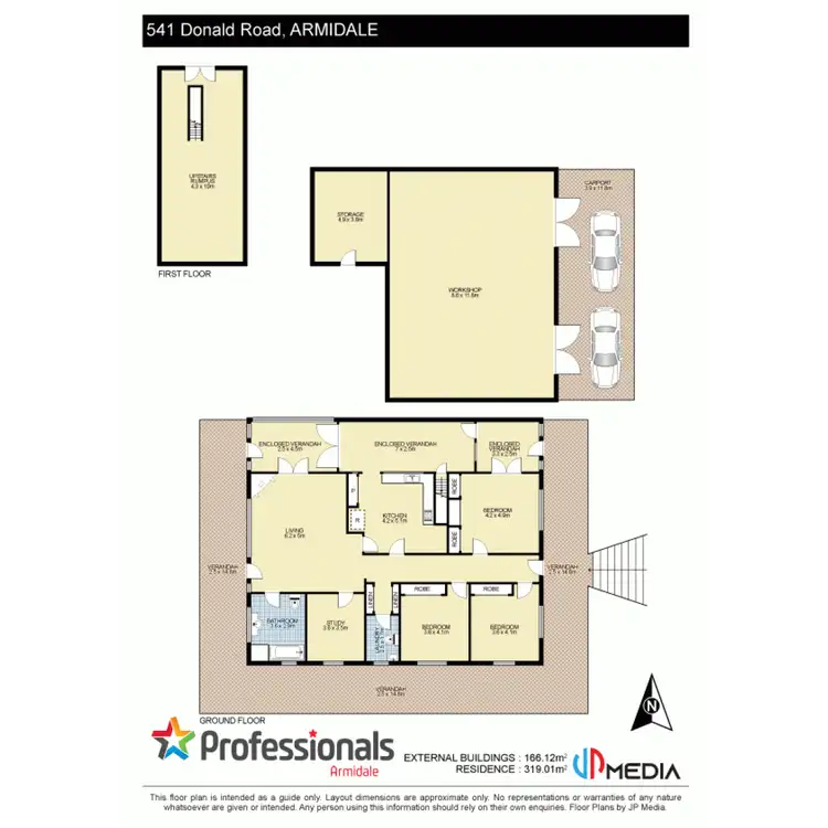 Floorplan of Homely rural property listing, 541 Donald Road, Armidale NSW 2350