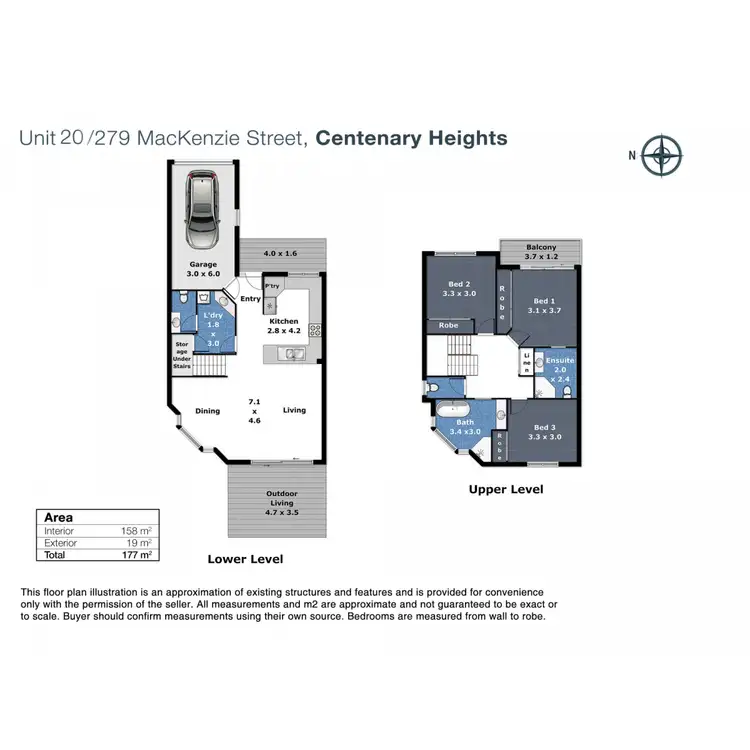 Floorplan of Homely unit listing, 20/279 Mackenzie Street, Centenary Heights QLD 4350