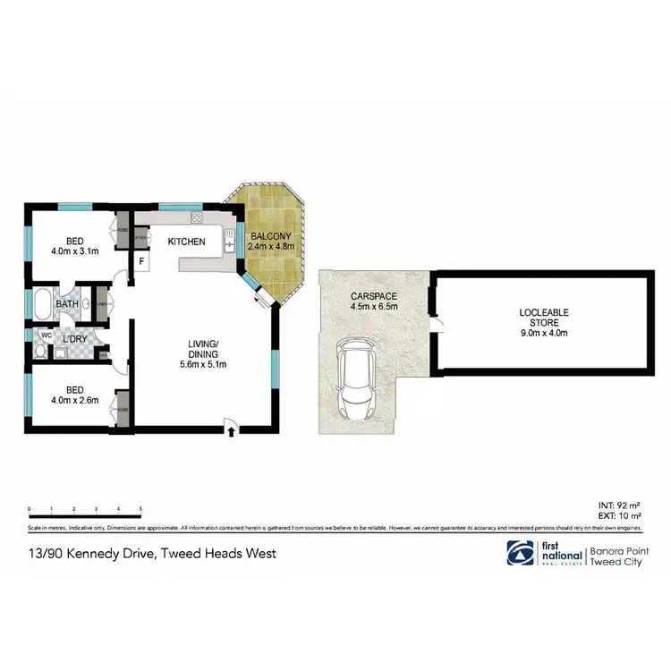 Floorplan of Homely apartment listing, 13/90-92 Kennedy Drive, Tweed Heads West NSW 2485