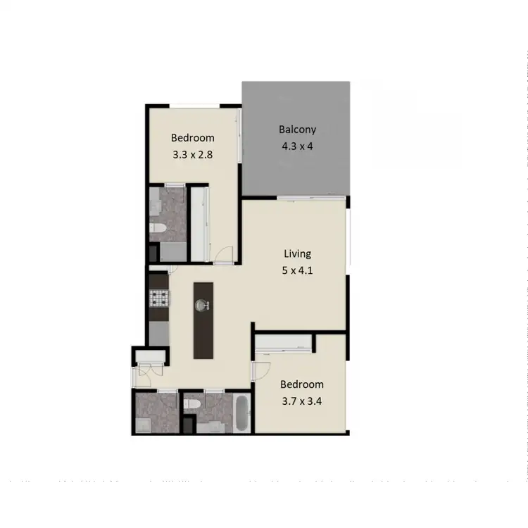 Floorplan of Homely apartment listing, 147/454 Upper Edward Street, Spring Hill QLD 4000