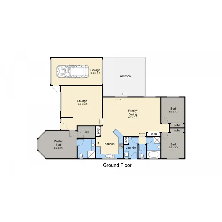 Floorplan of Homely house listing, 4 Devon Avenue, Blairgowrie VIC 3942