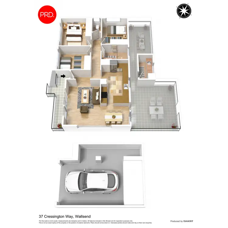 Floorplan of Homely house listing, 37 Cressington Way, Wallsend NSW 2287