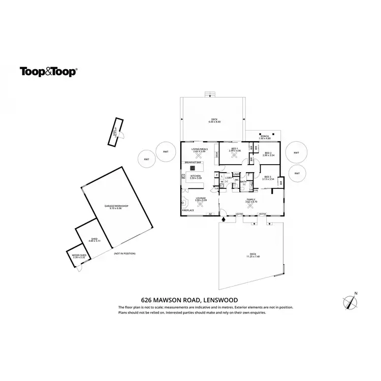 Floorplan of Homely house listing, 626 Mawson Road, Lenswood SA 5240