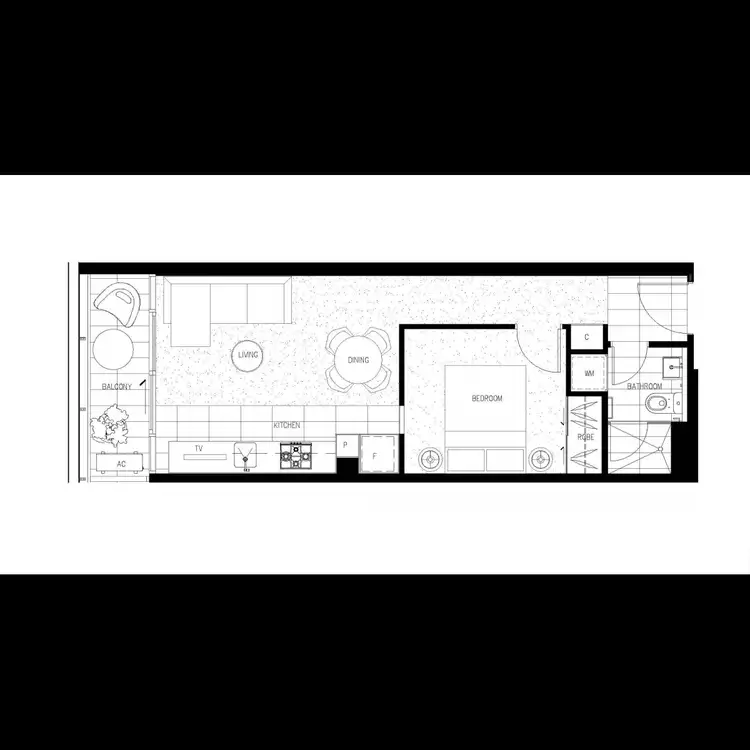 Floorplan of Homely apartment listing, 1004/52 Park Street, South Melbourne VIC 3205