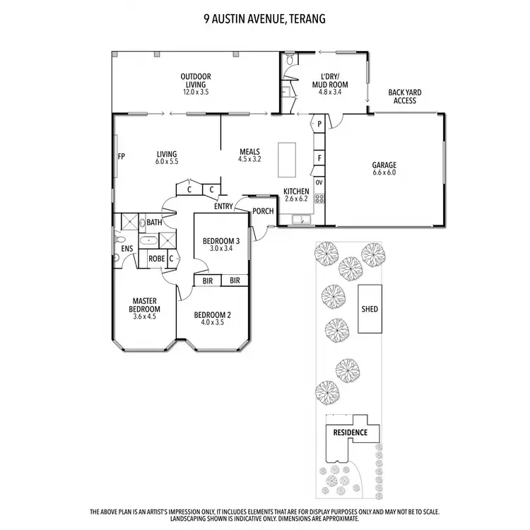 Floorplan of Homely house listing, 9 Austin Avenue, Terang VIC 3264