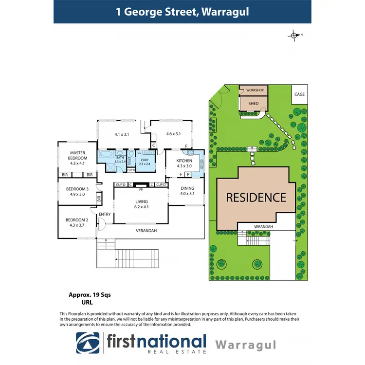 Floorplan of Homely house listing, 1 George Street, Warragul VIC 3820