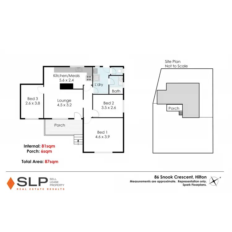Floorplan of Homely house listing, 86 Snook Crescent, Hilton WA 6163