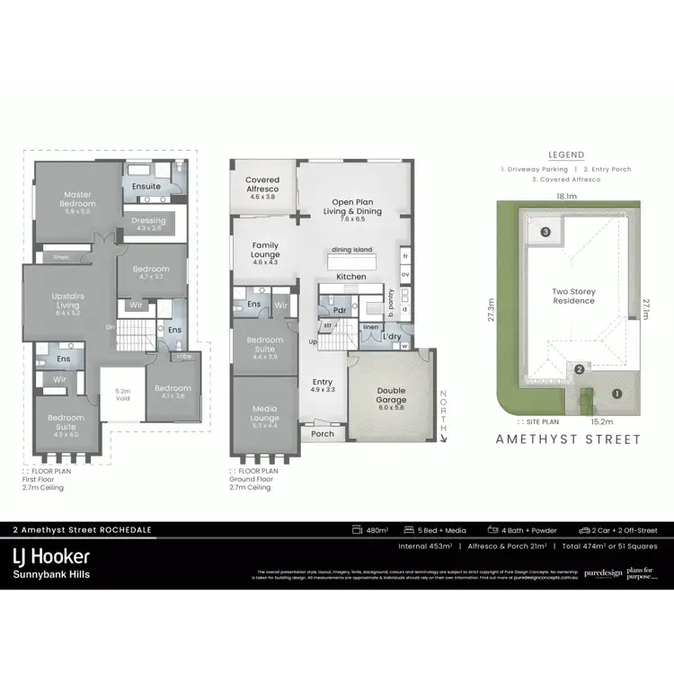 Floorplan of Homely house listing, 2 Amethyst Street, Rochedale QLD 4123