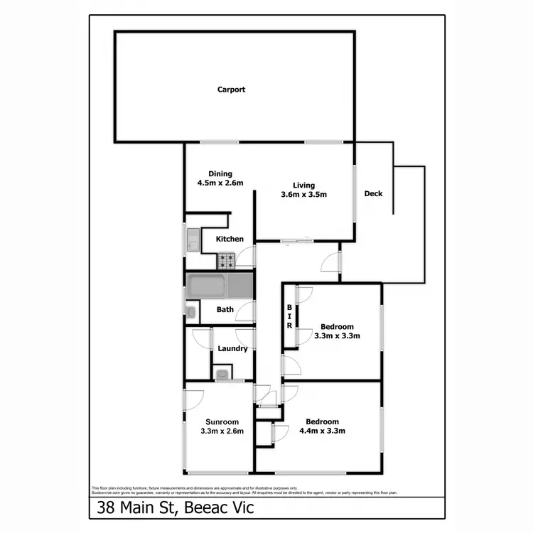 Floorplan of Homely house listing, 38 Main Street, Beeac VIC 3251