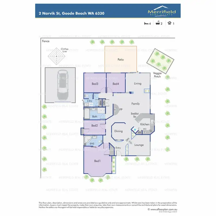 Floorplan of Homely house listing, 2 Narvik Street, Goode Beach WA 6330