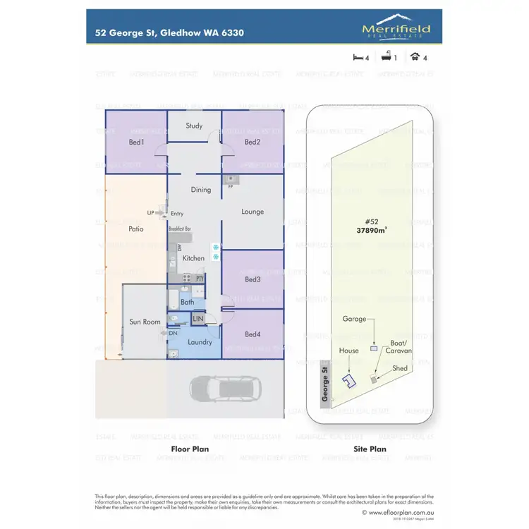 Floorplan of Homely house listing, 52 George Street, Gledhow WA 6330