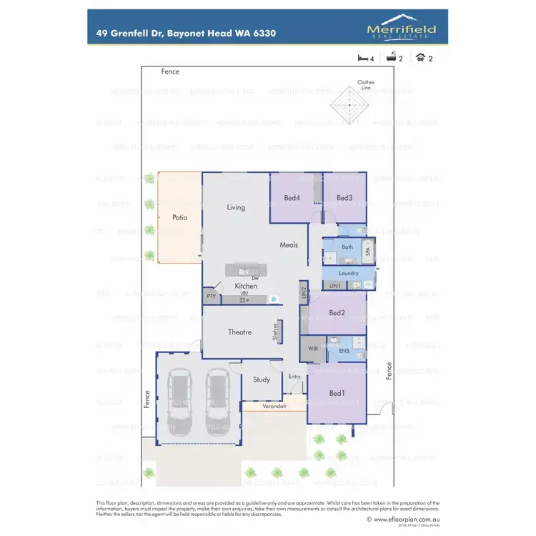 Floorplan of Homely house listing, 49 Grenfell Drive, Bayonet Head WA 6330
