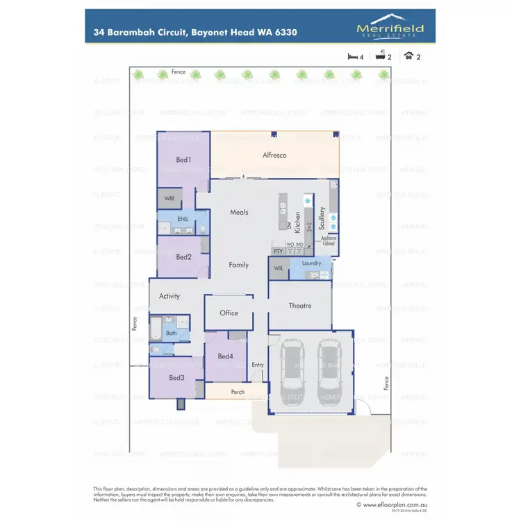 Floorplan of Homely house listing, 34 Barambah Circuit, Bayonet Head WA 6330