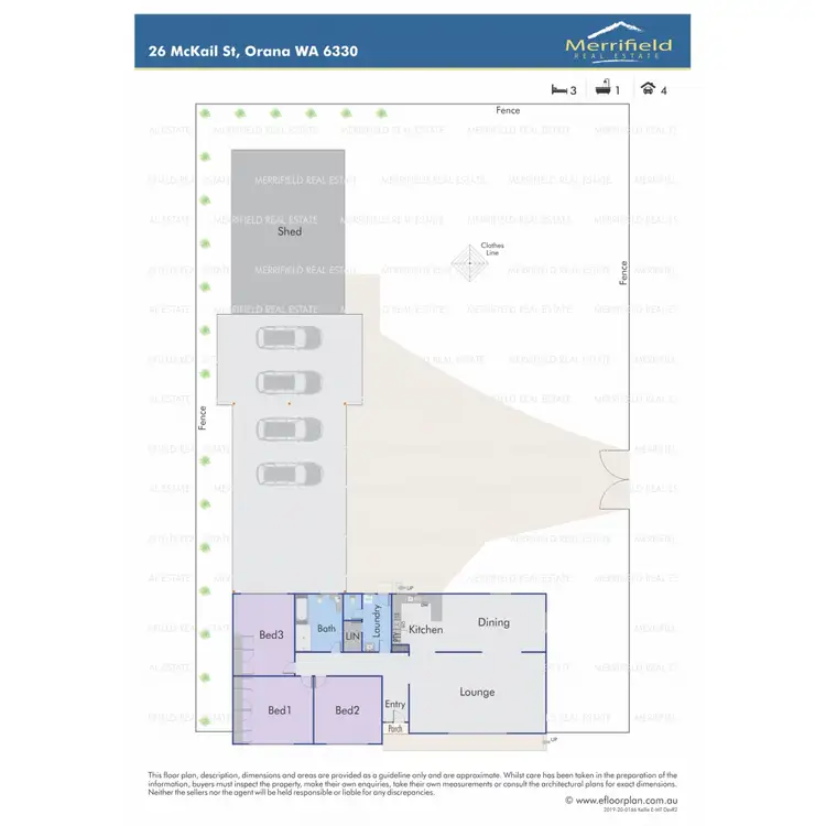 Floorplan of Homely house listing, 26 McKail Street, Orana WA 6330