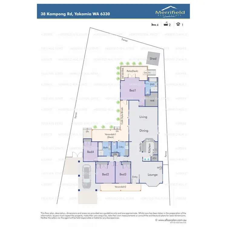 Floorplan of Homely house listing, 38 Kampong Road, Yakamia WA 6330
